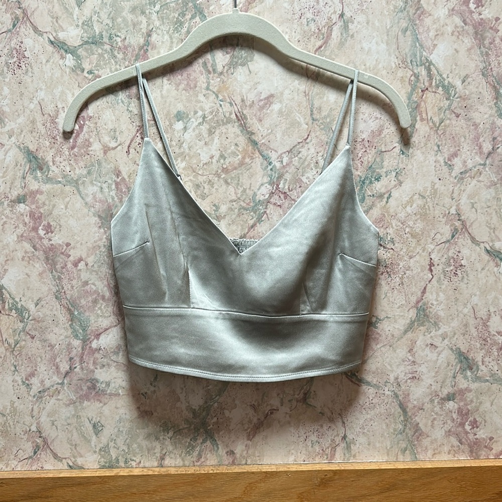 Satin crop top